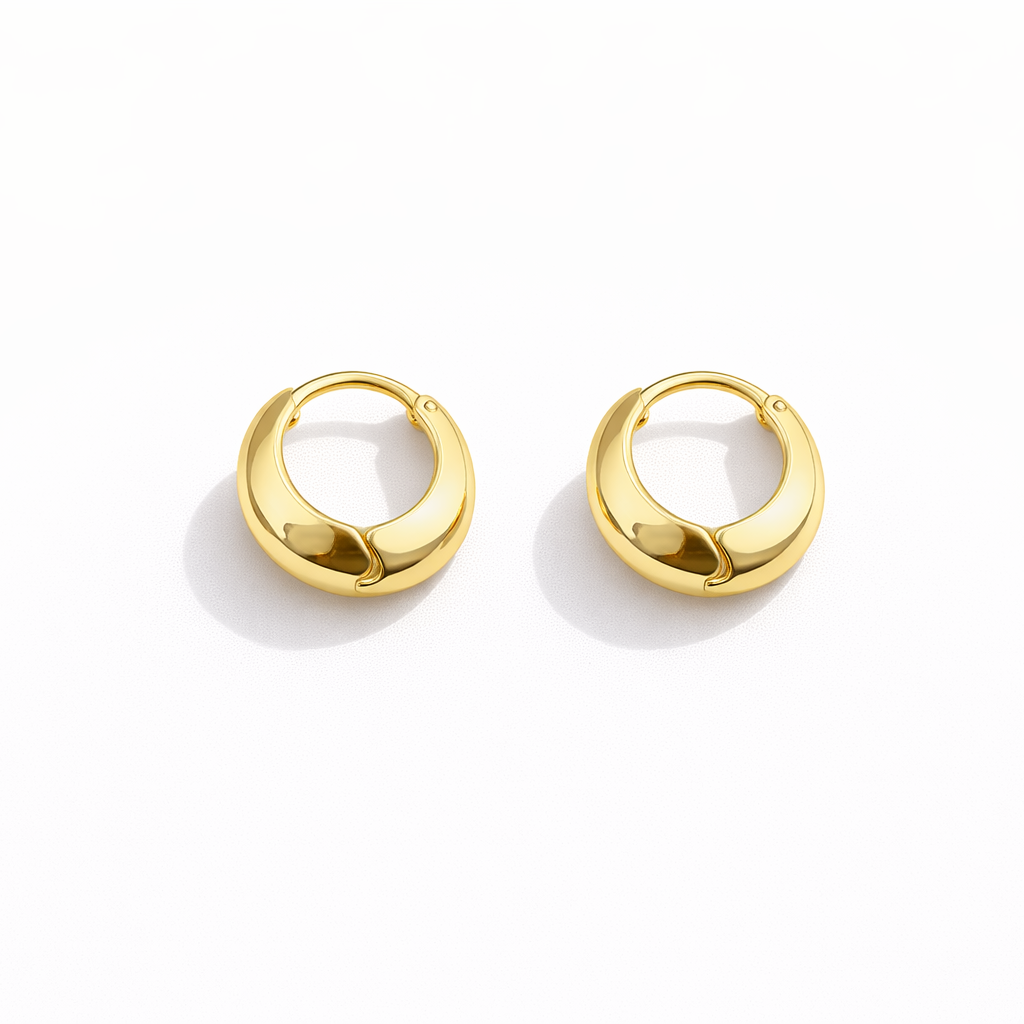 Golden Small Hoop Earrings