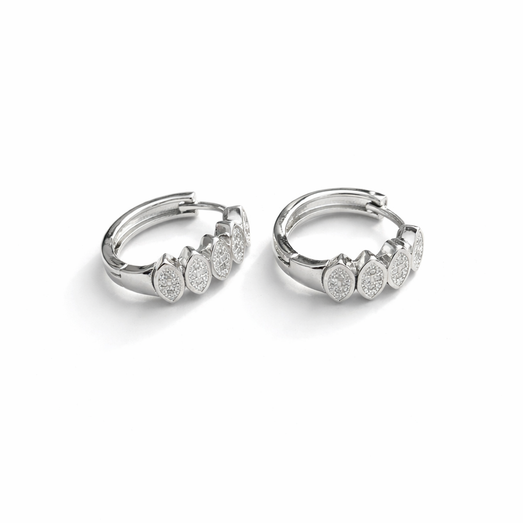 Small Silver Hoops