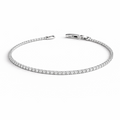 Thin Silver Tennis Bracelet
