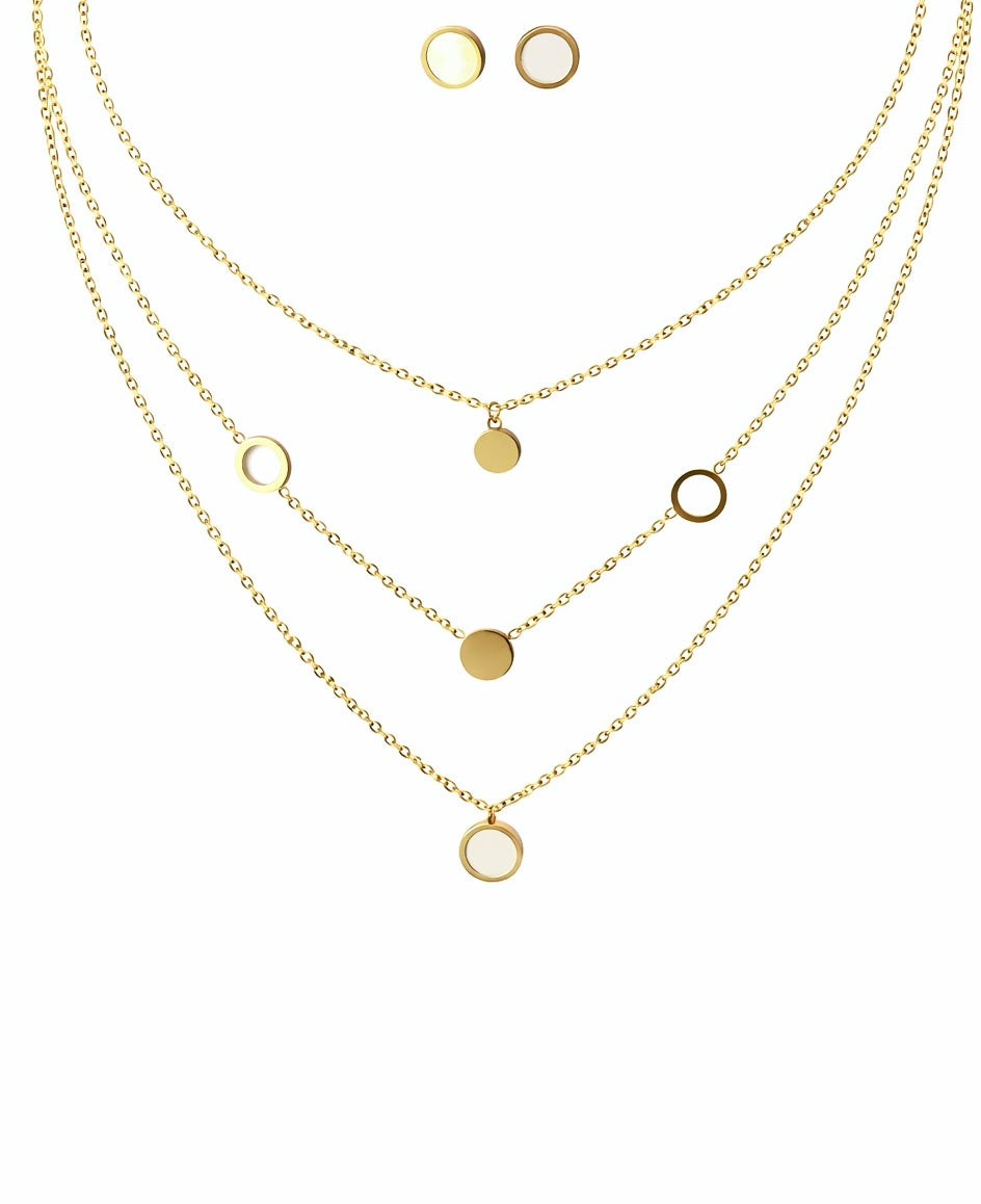 Layered Necklace + Free Earrings