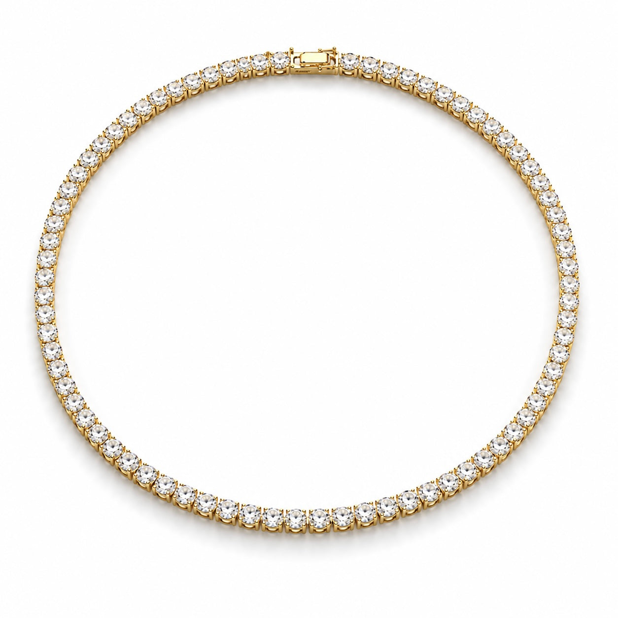 Gold Tennis Necklace