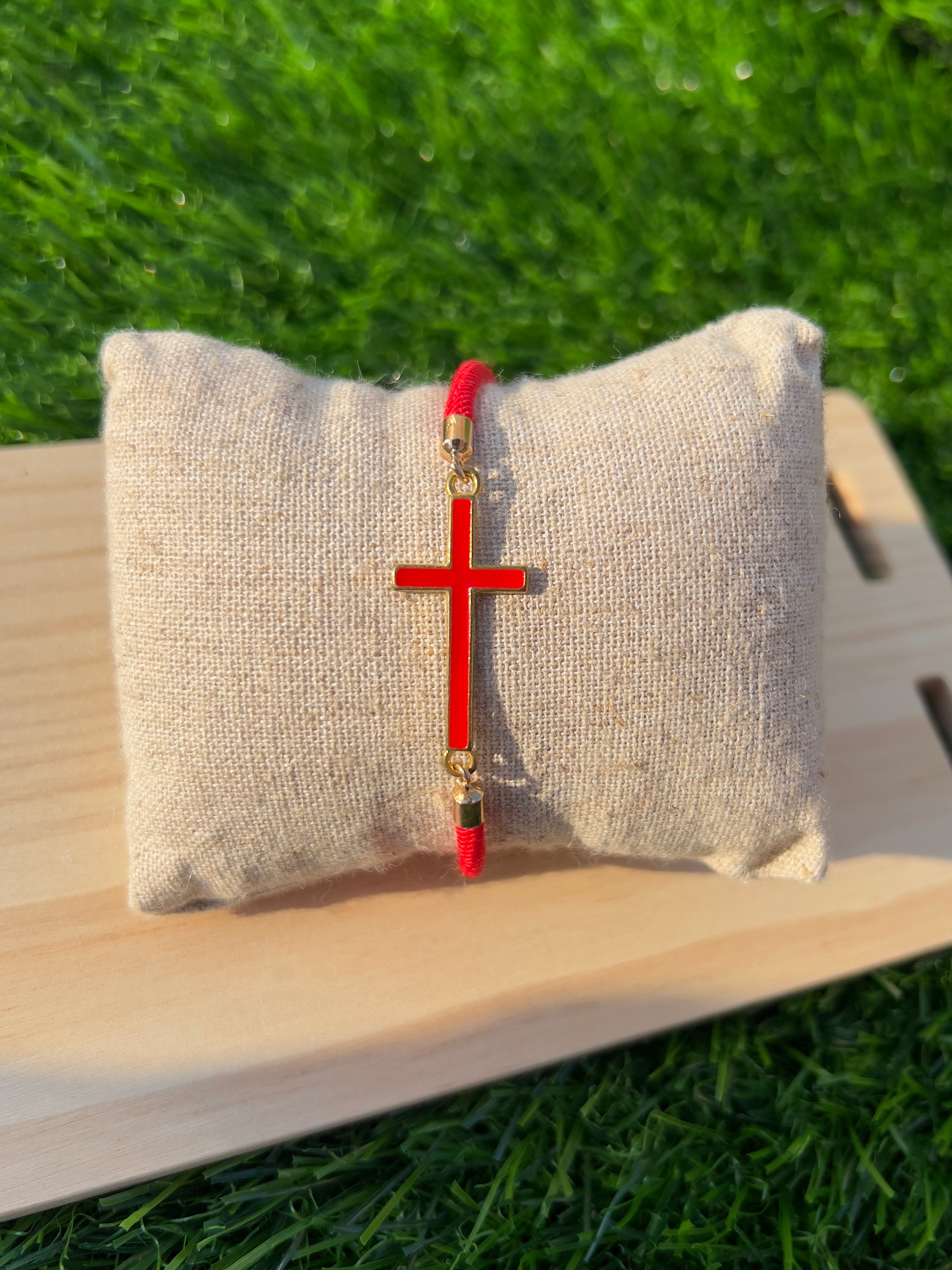 Red Cross Bracelet