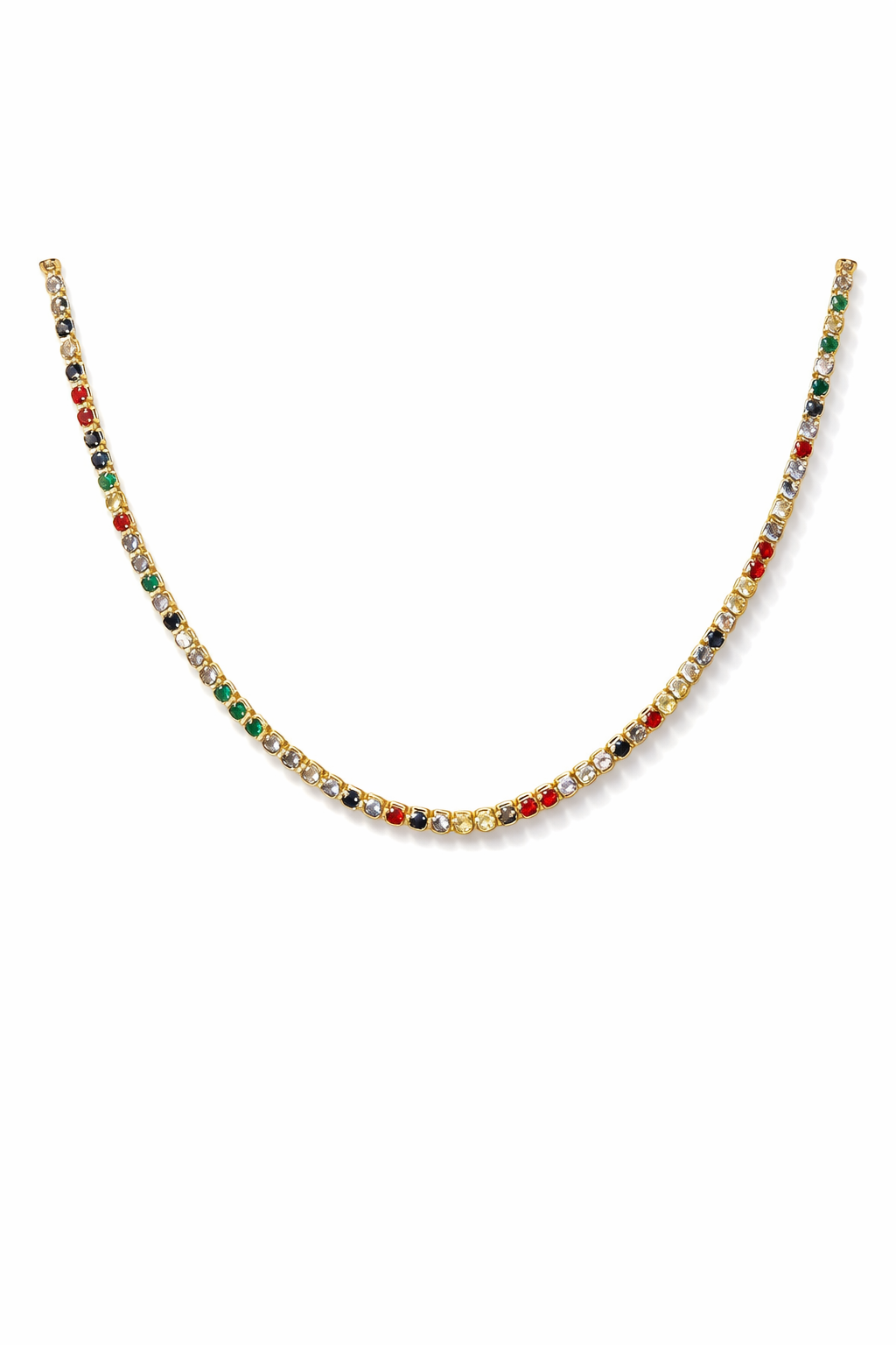Colorful Tennis Necklace