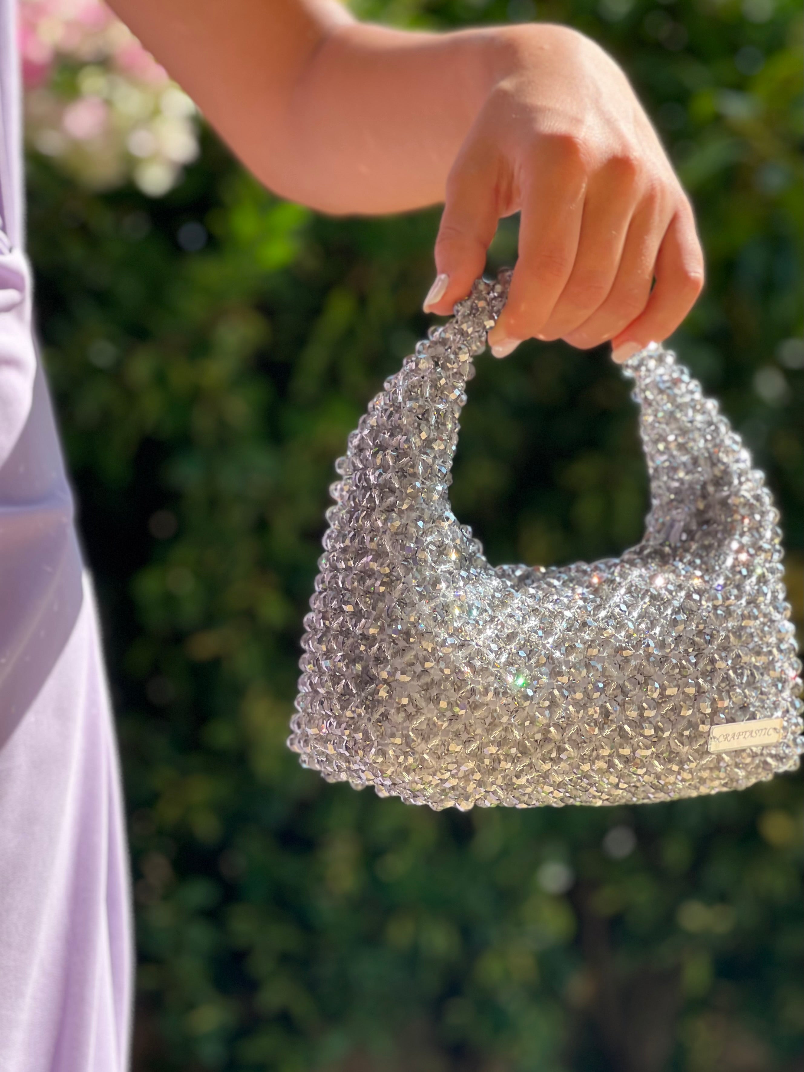 “Celestial Aura” glass crystals bag