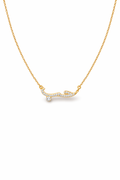 Elegant حب Zircon Pendant – 18K Gold Plated