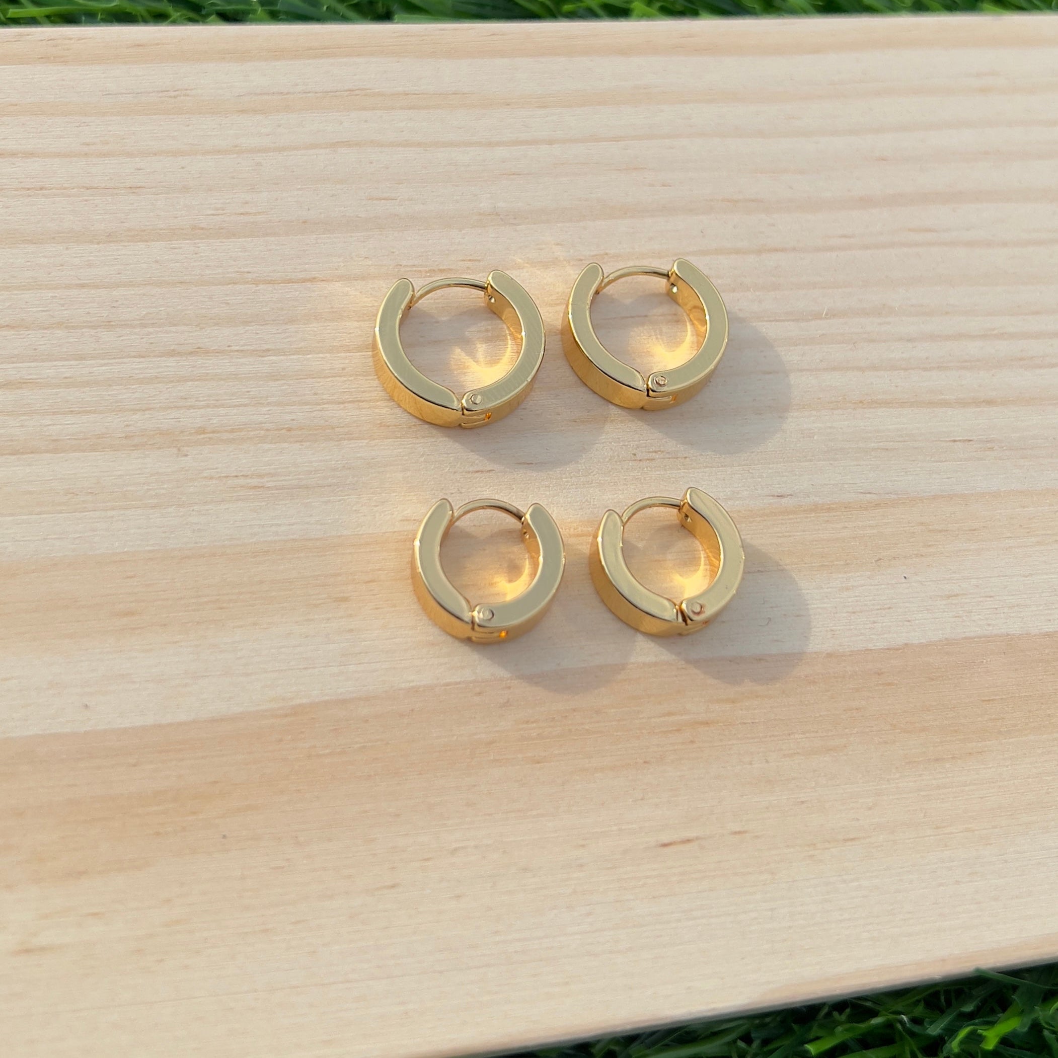 Golden Hoop Earrings