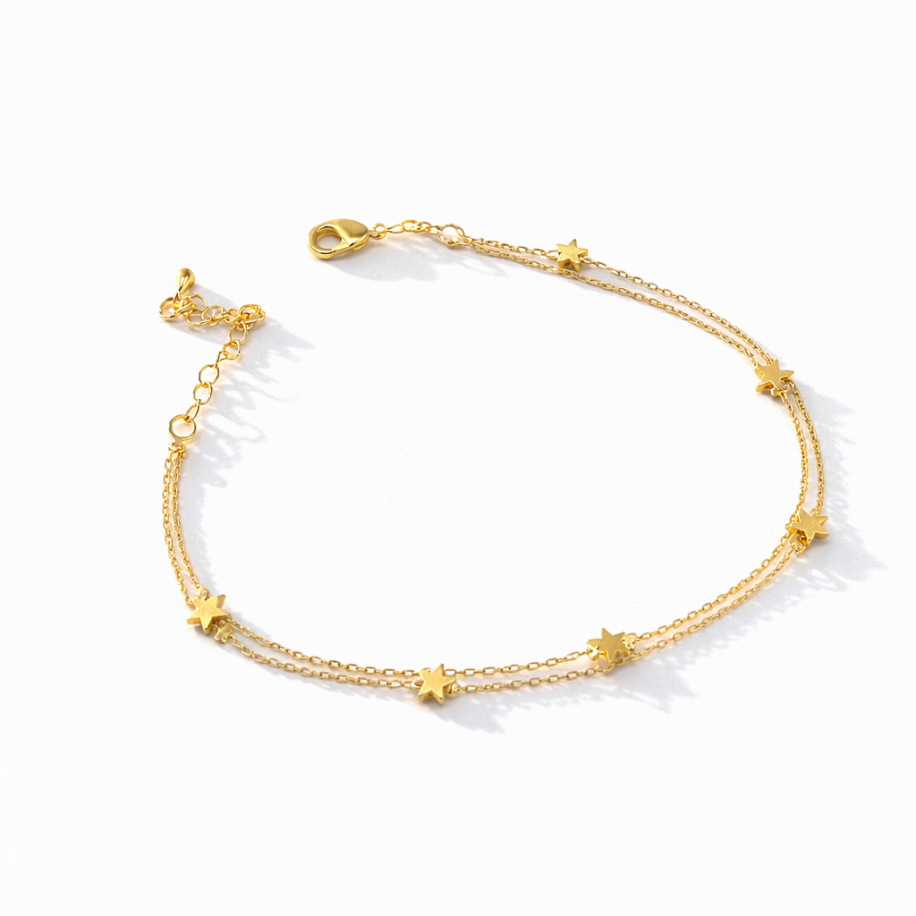 Stars 2 Layers Anklet