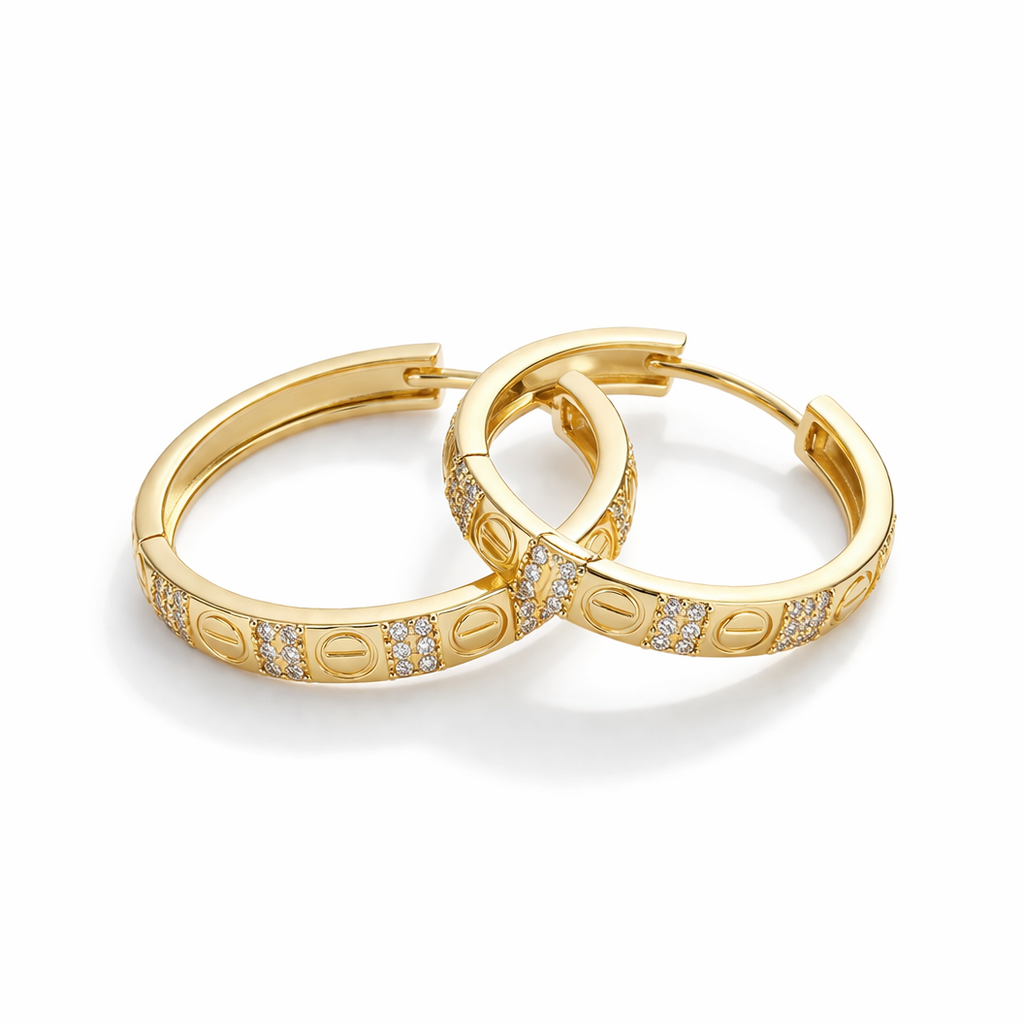 Hoops With Zircon