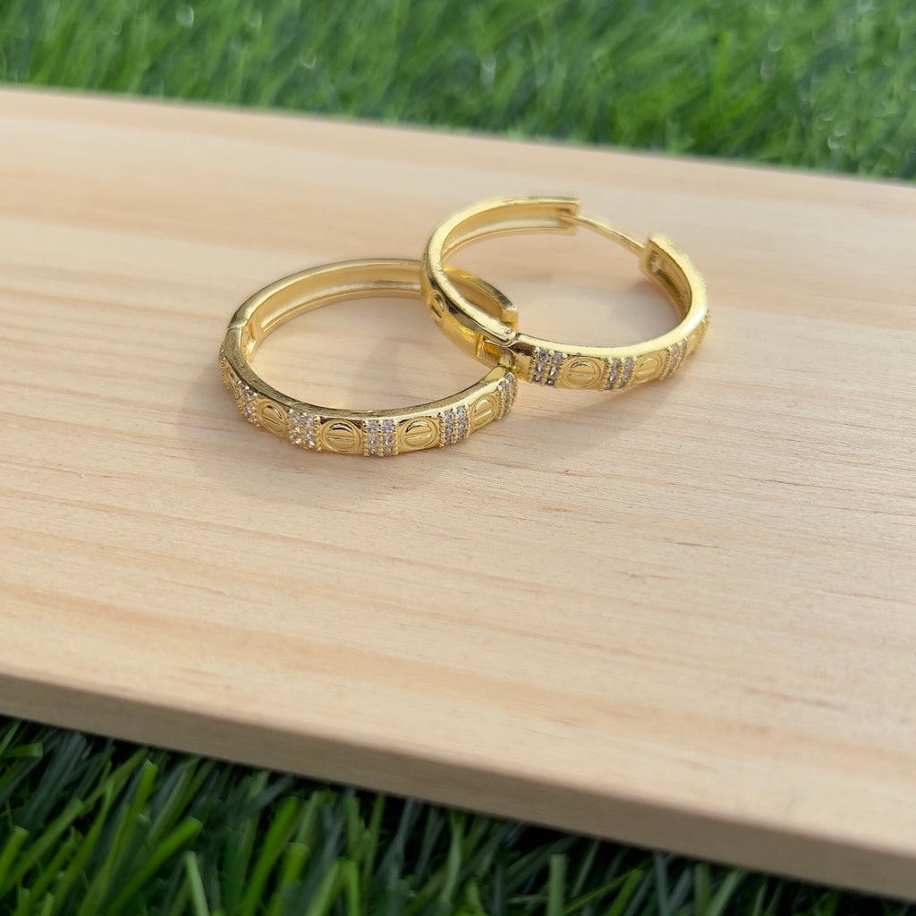 Hoops With Zircon