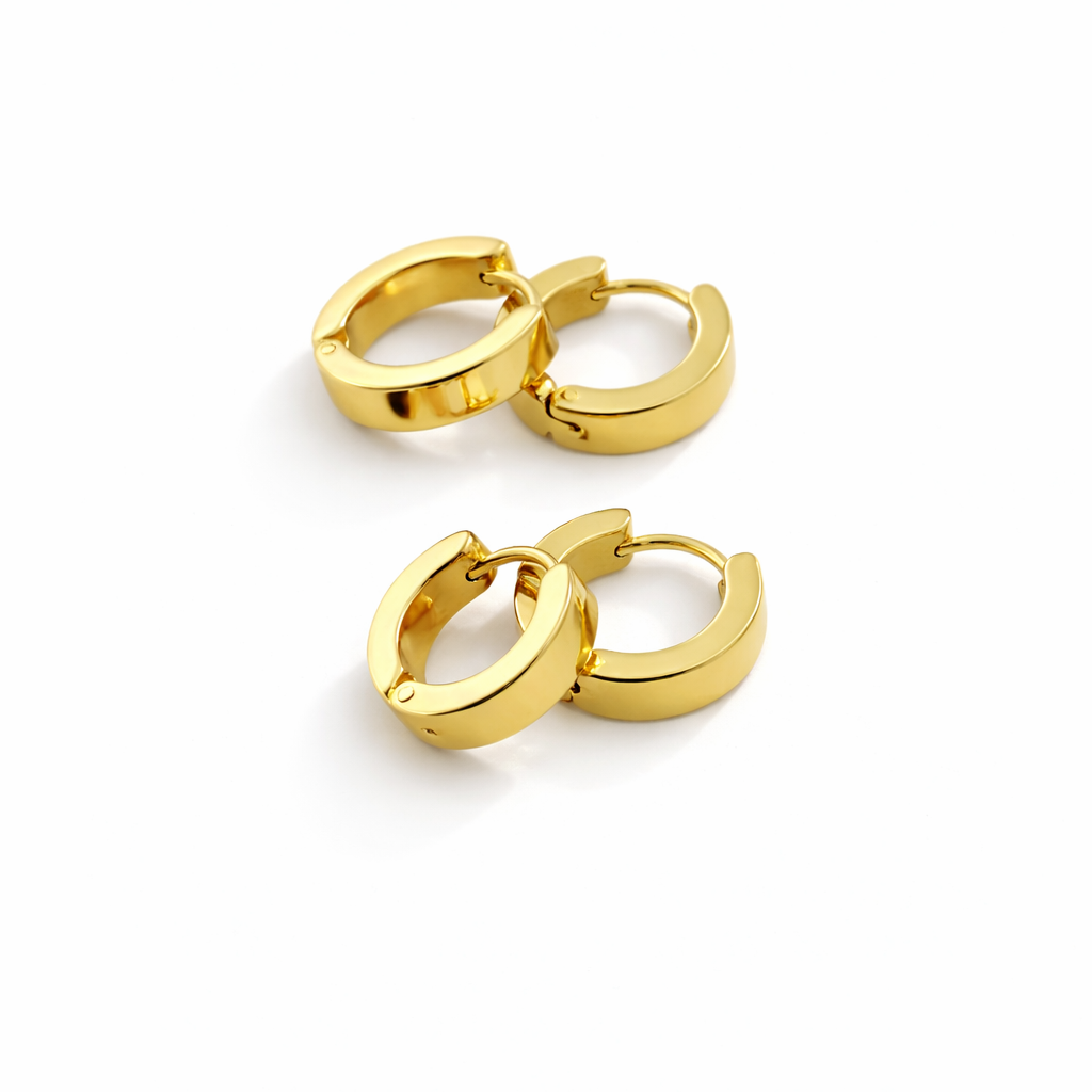 Golden Hoop Earrings