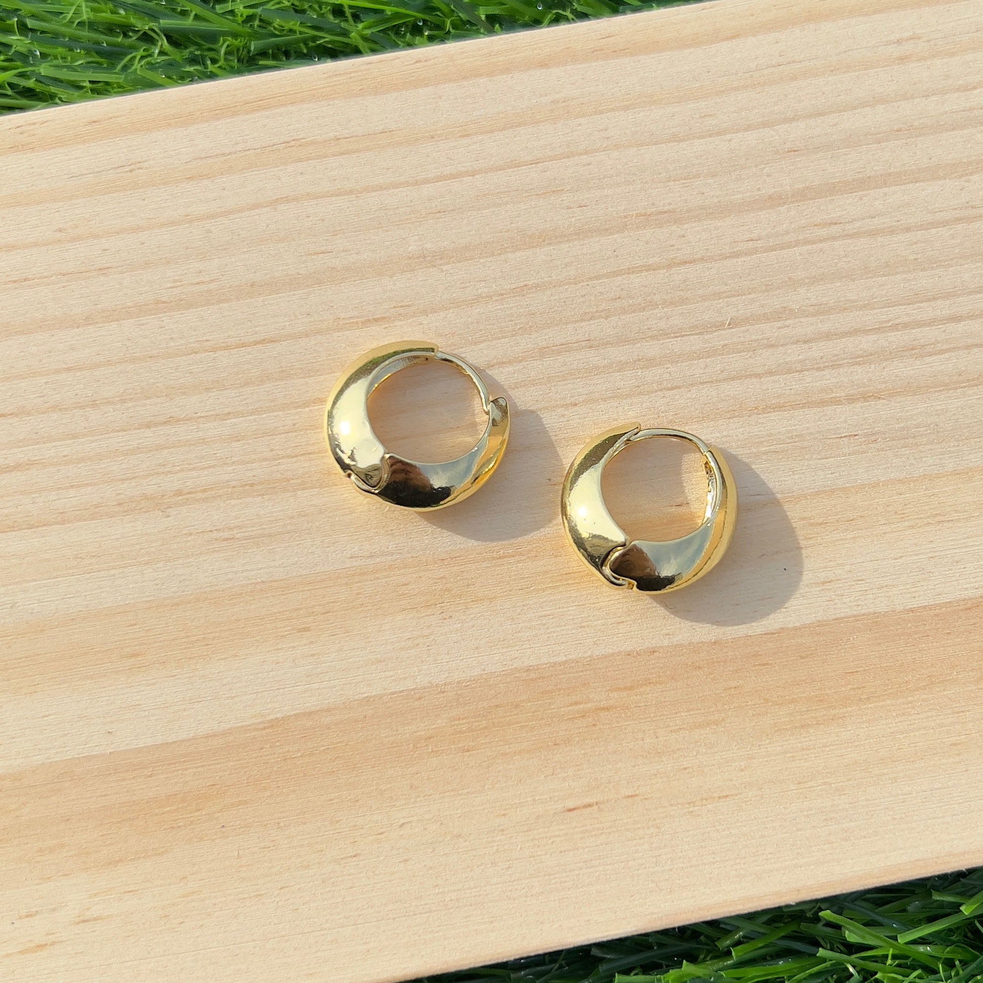 Golden Small Hoop Earrings