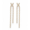 Zircon drop earrings