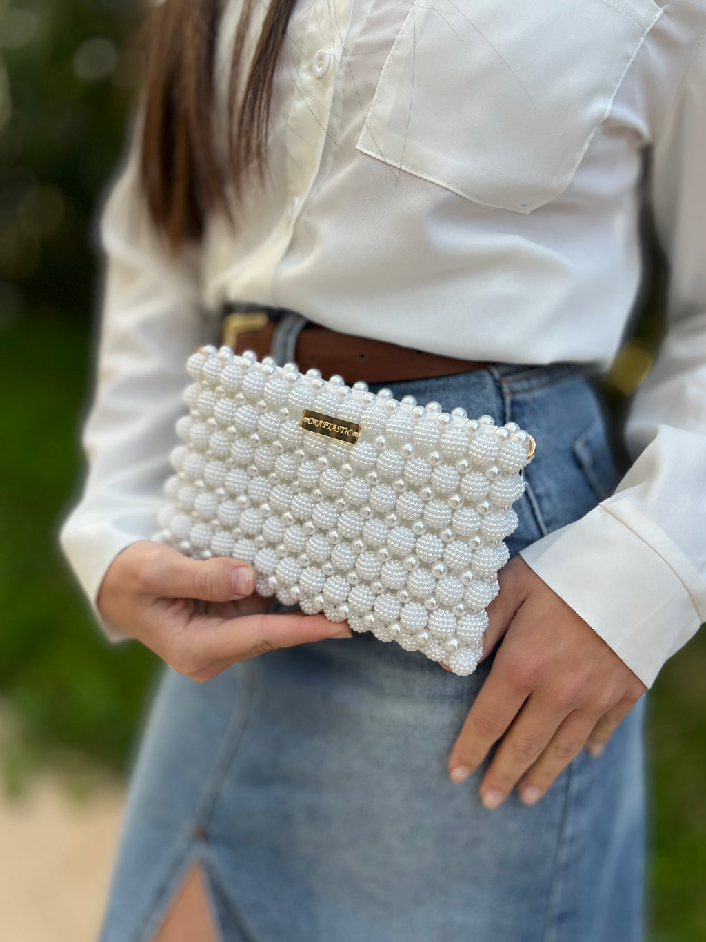 “Pure Charm” 2-in-1 beaded bag