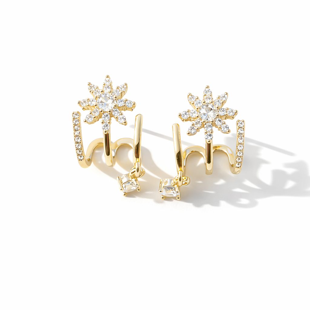 3-in-1 Zircon Flower