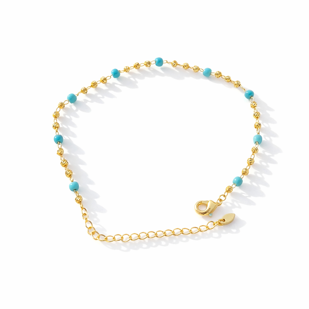 Turquoise & Gold Mix