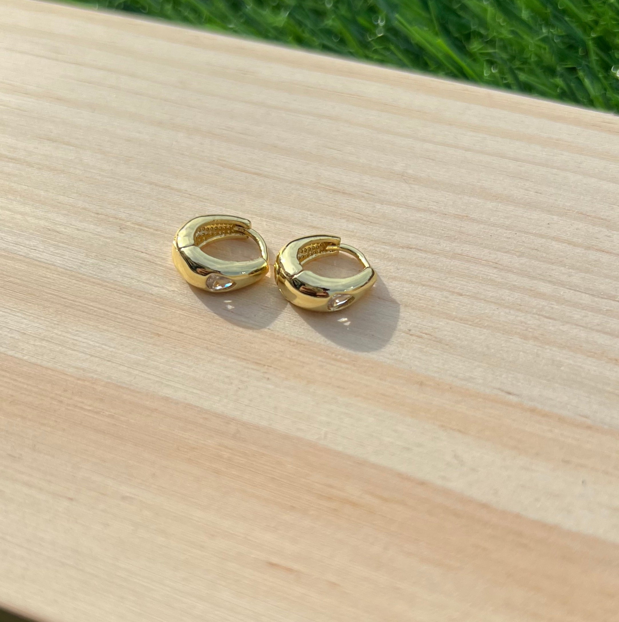 Zircon Mini Hoop Earrings