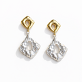 Chic Two-Tone Earrings