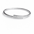Silver Zircon Bangle