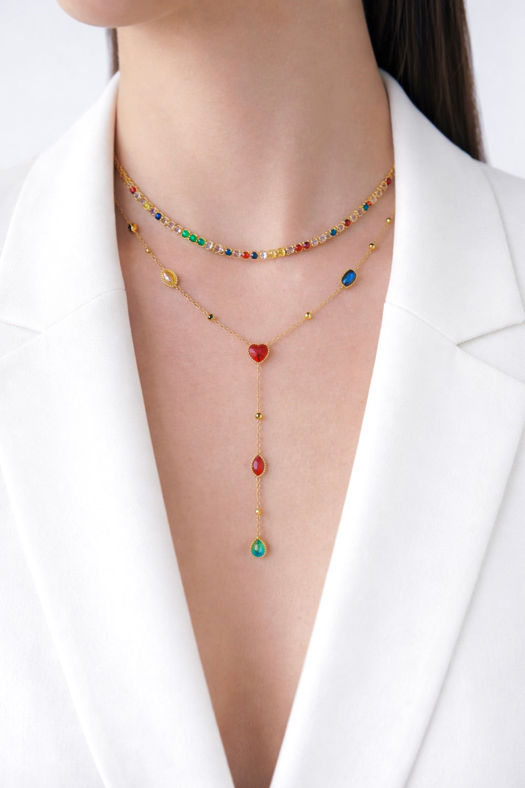 Colorful Tennis Necklace