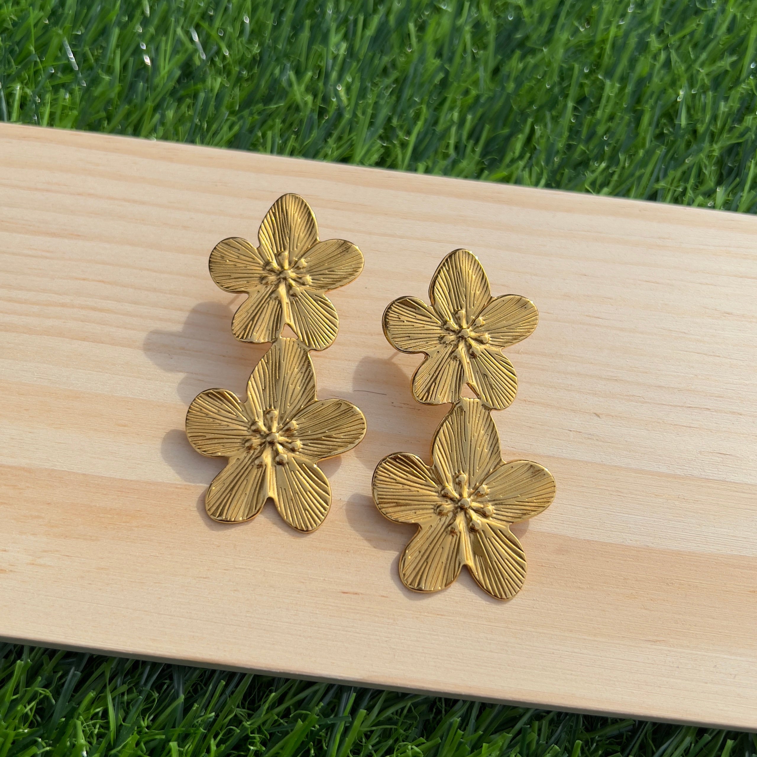 Flower Statement Earrings