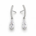 Silver Drop Earrings - waterproof