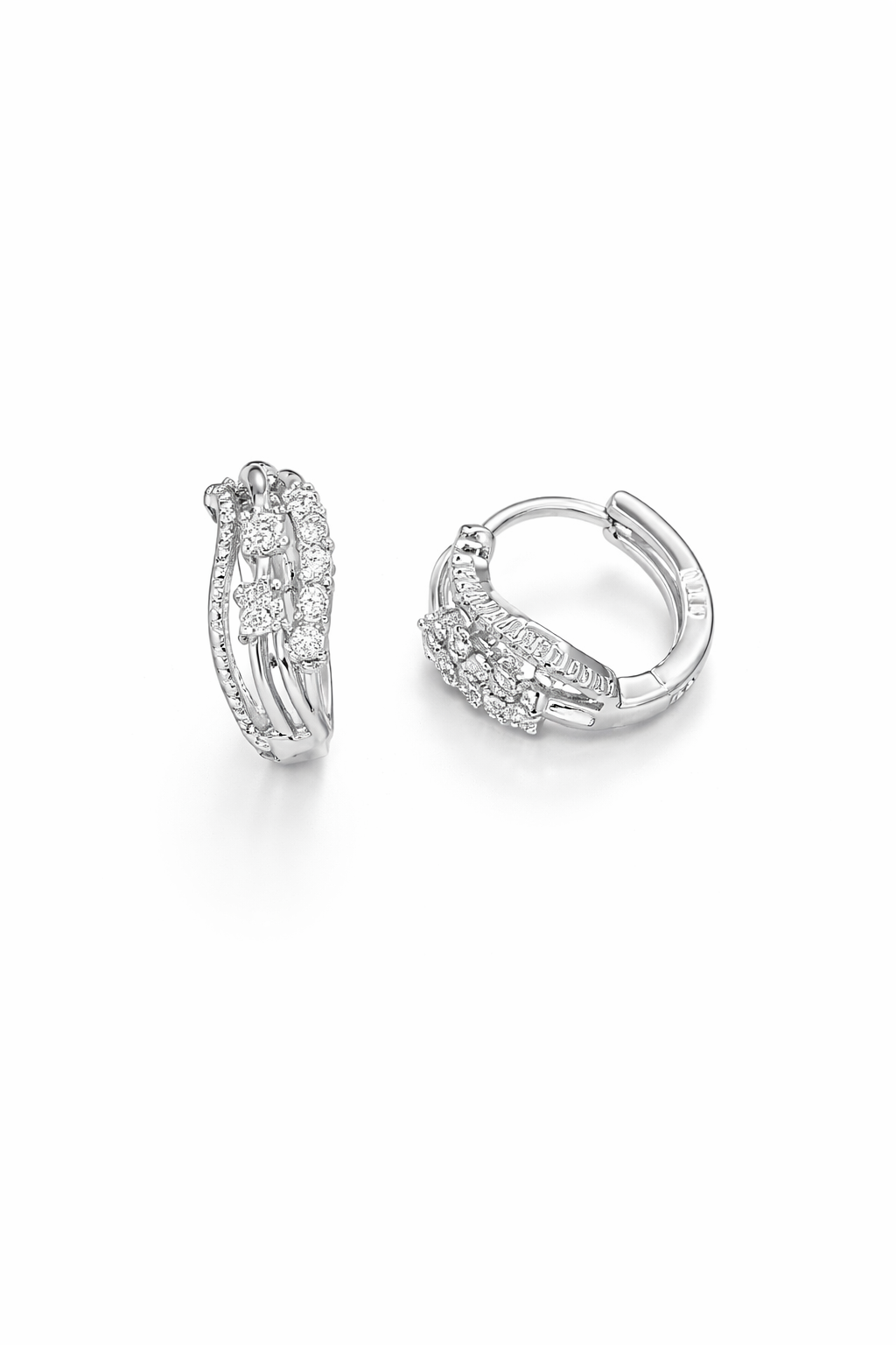 Mini zircon hoops