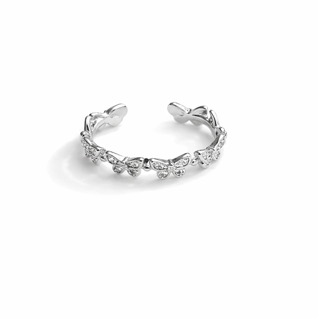 Zircon Butterflies Ring