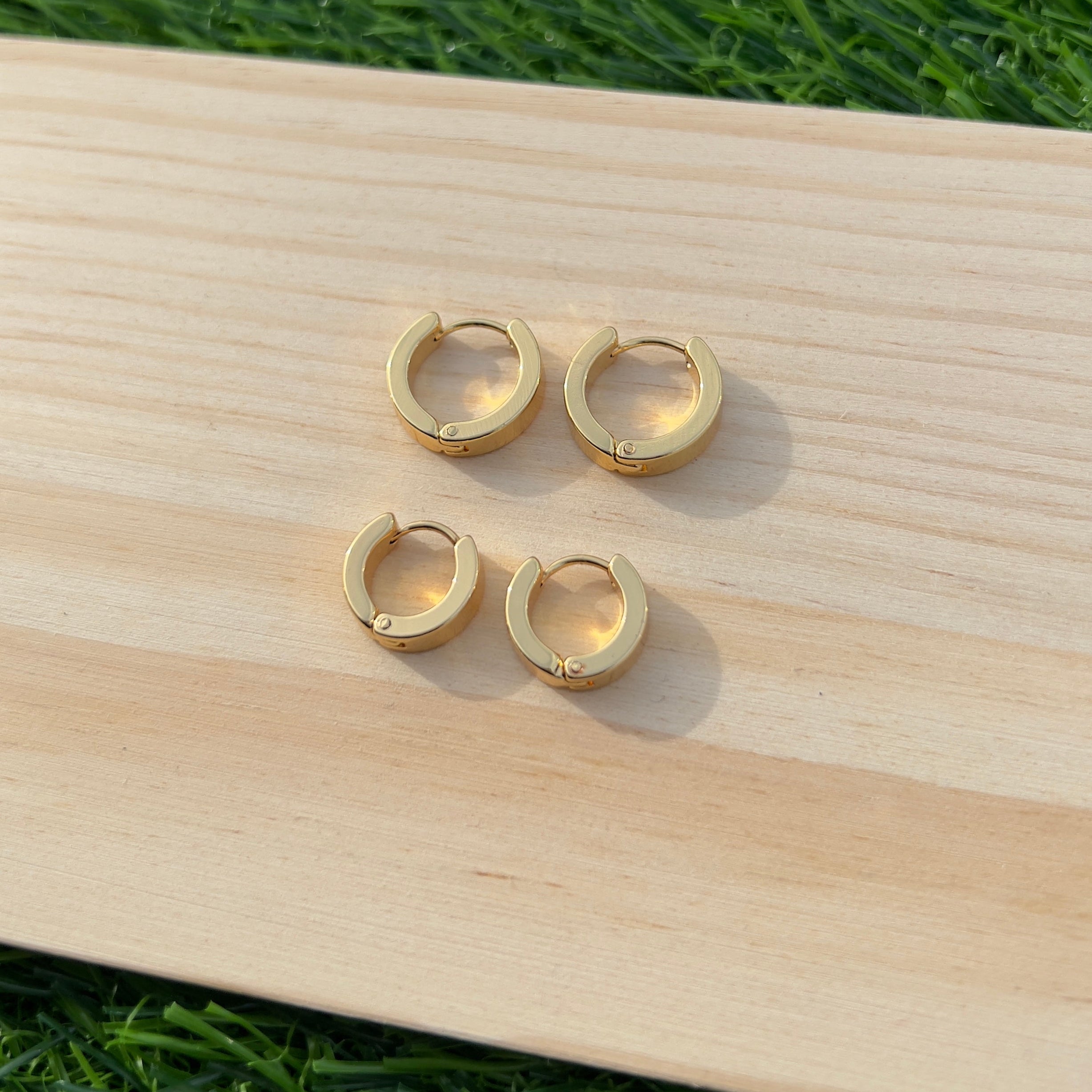 Golden Hoop Earrings