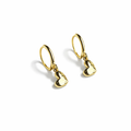 Golden Heart Drop Earrings