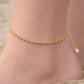 Laser Cut Golden Anklet
