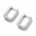 Zircon Silver Earrings - waterproof