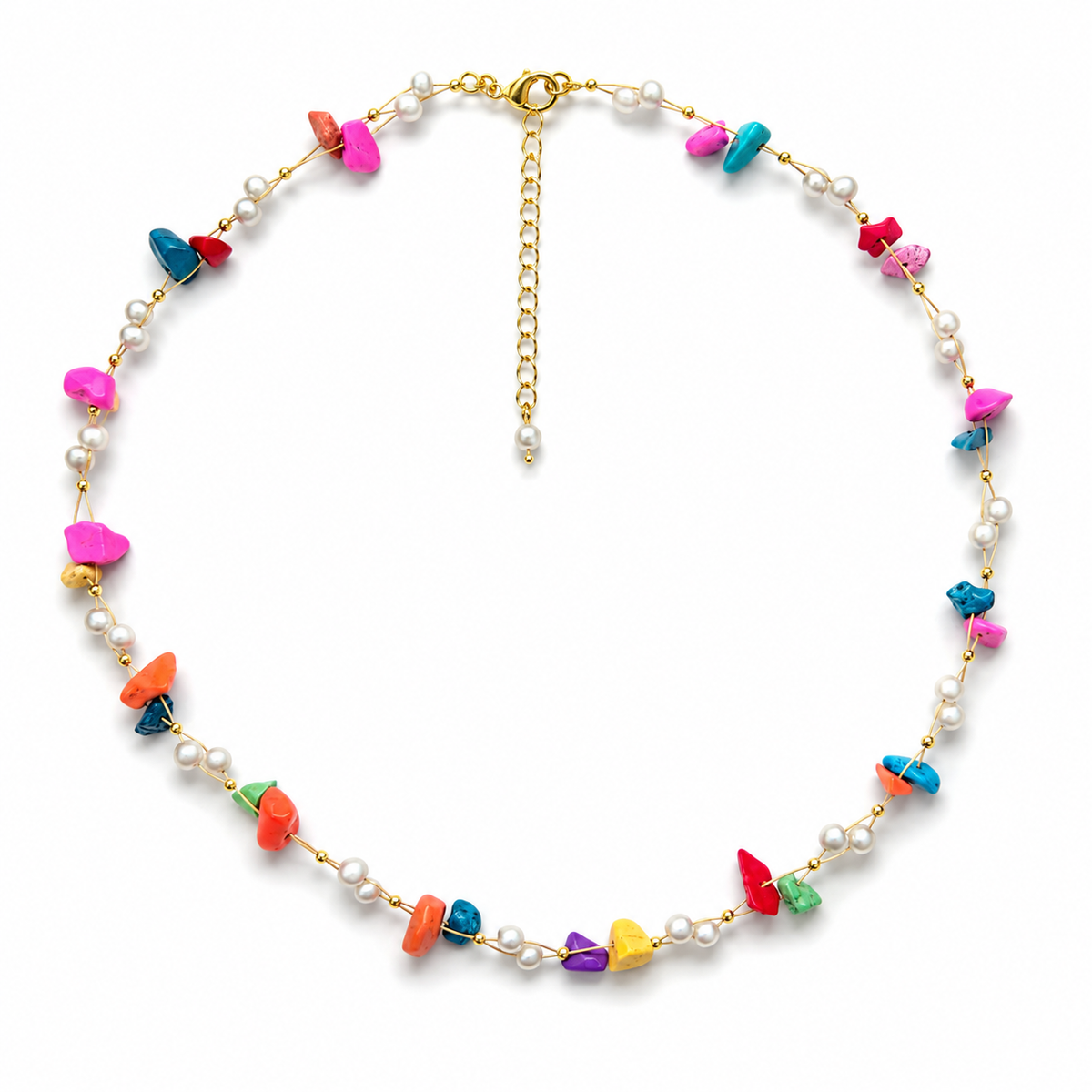 summery stones necklace