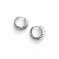Twisted Silver Hoops