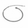 Silver Thin Double Layered Bracelet